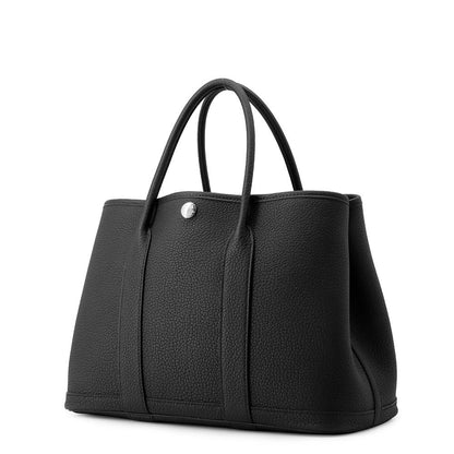 HERMES Garden Party Black Negonda Leather Size TPM