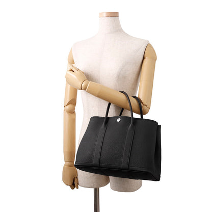HERMES Garden Party Black Negonda Leather Size TPM