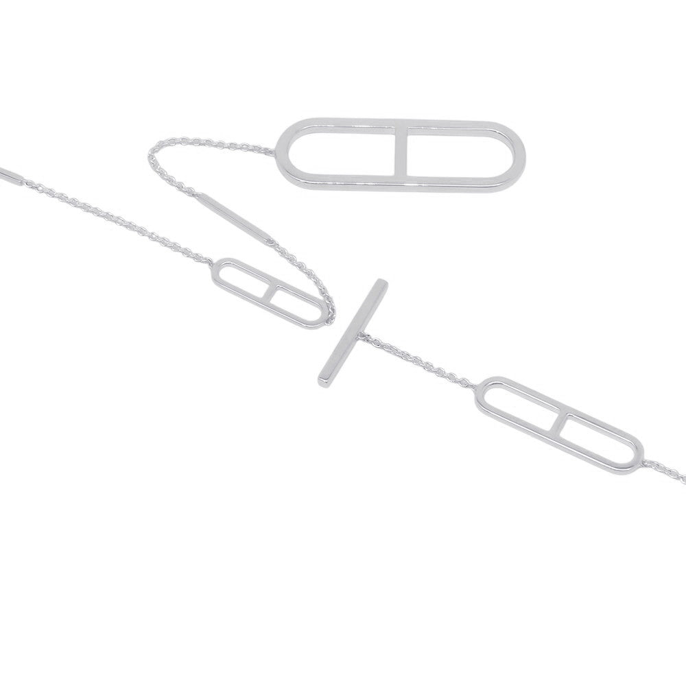 HERMES EVER Chaine d'Ancre Necklace Size 80 SV925