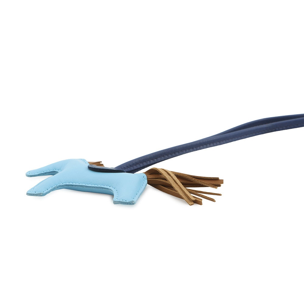 HERMES Rodeo Celeste/Blue de Malte/Kraft Lambskin Size PM