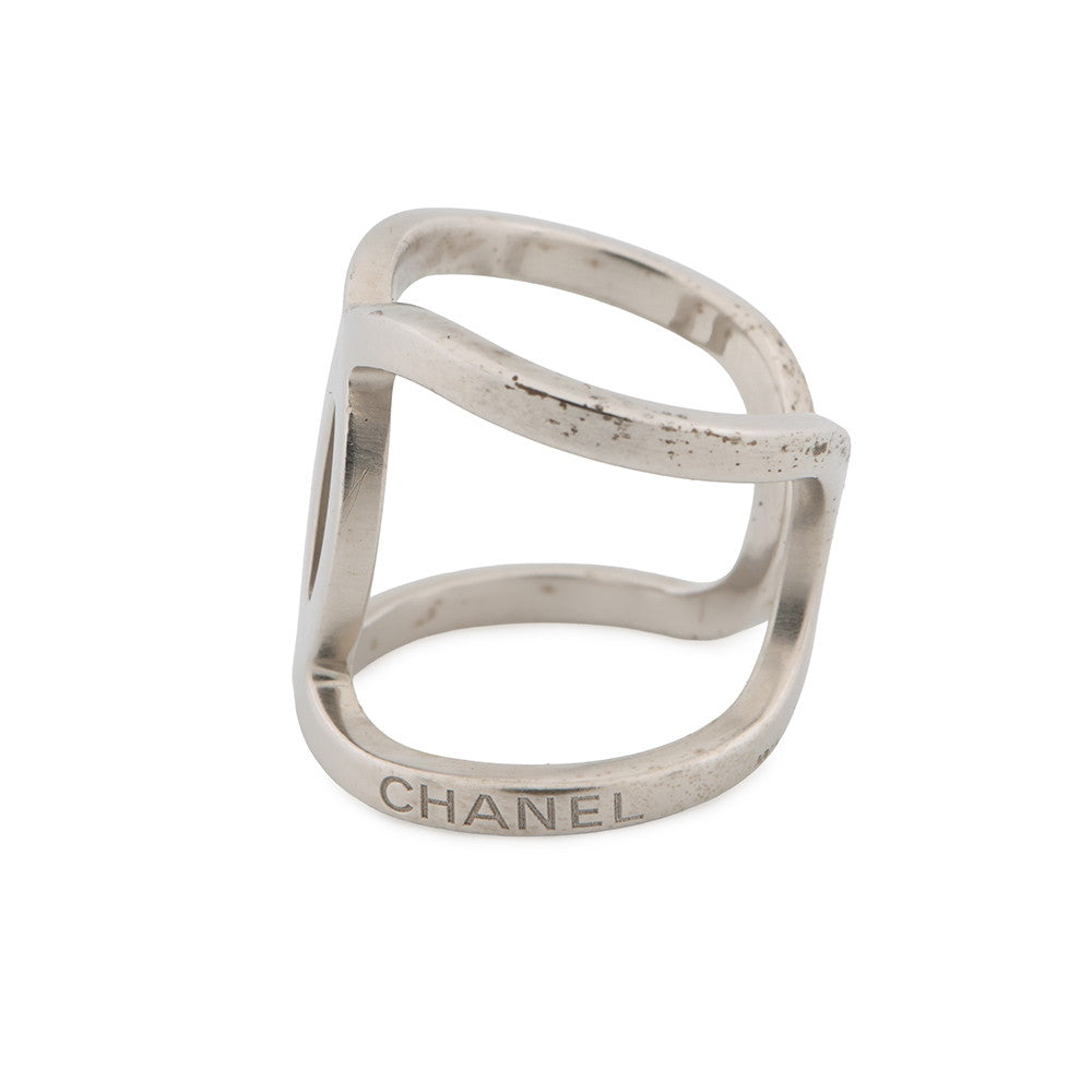 CHANEL CC Logo Ring Size 12A86295-X01060-Z3500 Metal