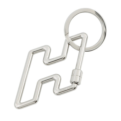 HERMES H to Speed Key Ring Bag Charm SilverH077245 Metal