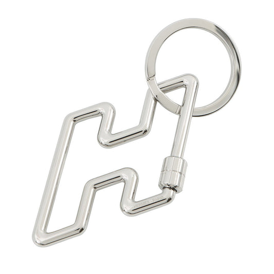 HERMES H to Speed Key Ring Bag Charm SilverH077245 Metal