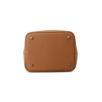 HERMES Picotin Padlock Gold Taurillon Clemence Size MM