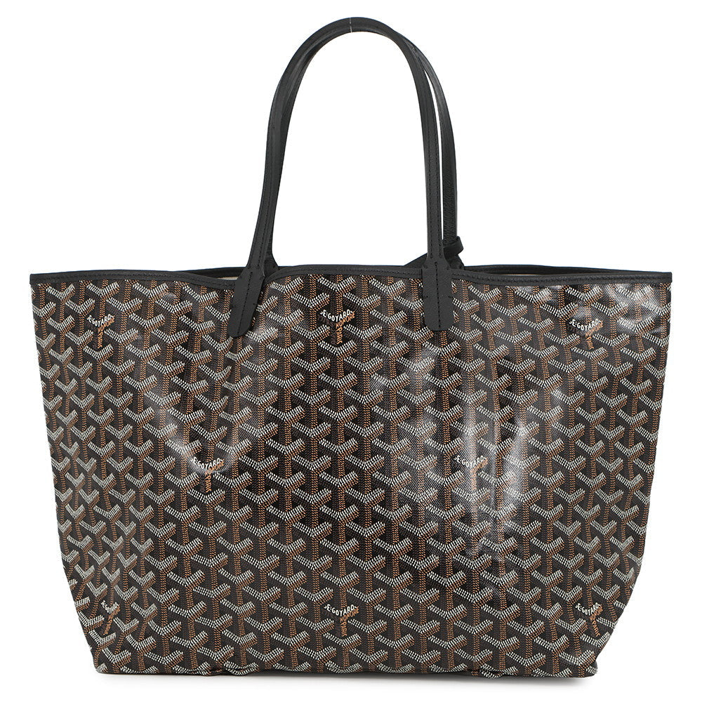 GOYARD Saint Louis BlackSTLOUIPMLTY01CL01P PVC Leather Size PM
