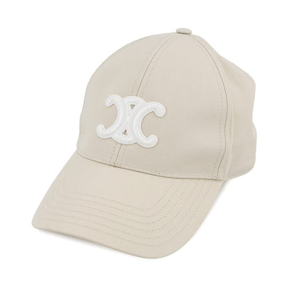 CELINE Triomphe Baseball cap Size S Vanilla2AUT6969P.01VA Cotton100%