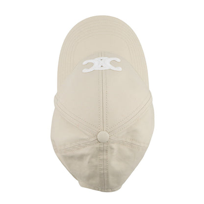 CELINE Triomphe Baseball cap Size S Vanilla2AUT6969P.01VA Cotton100%