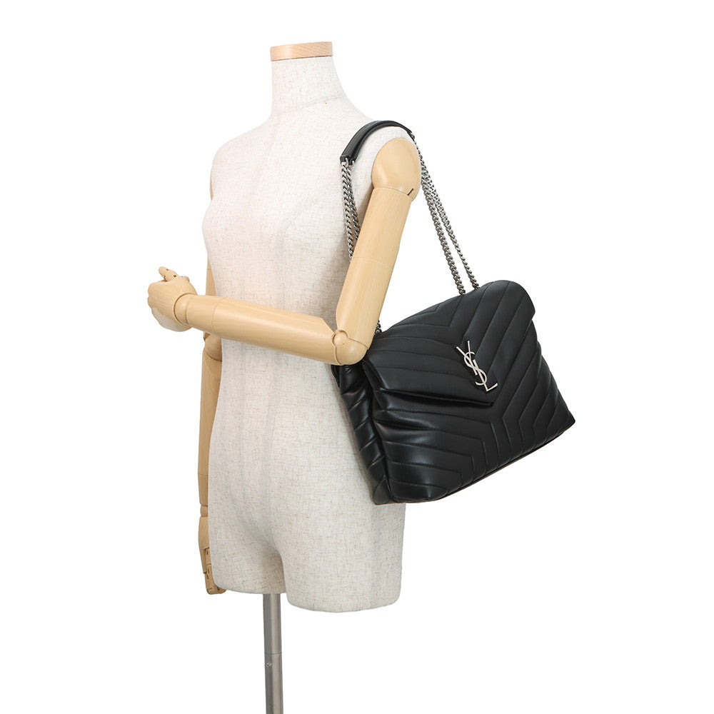 SAINT LAURENT PARIS Loulou ChainShoulder Bag Black574946DV7261000 Leather Size Medium