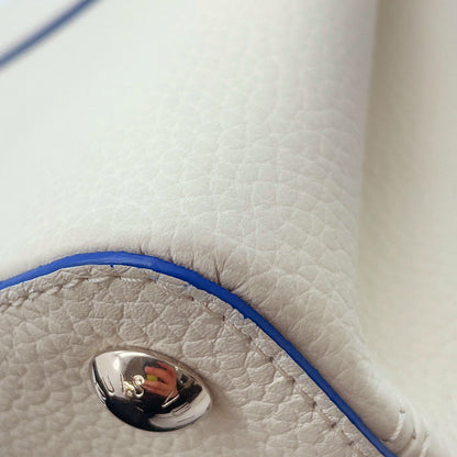 LOUIS VUITTON Capucines BB White/BlueM20828 Taurillon Leather
