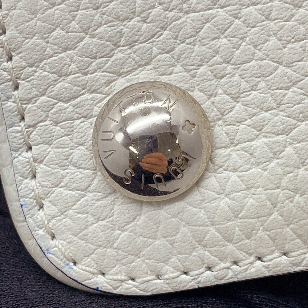 LOUIS VUITTON Capucines BB White/BlueM20828 Taurillon Leather