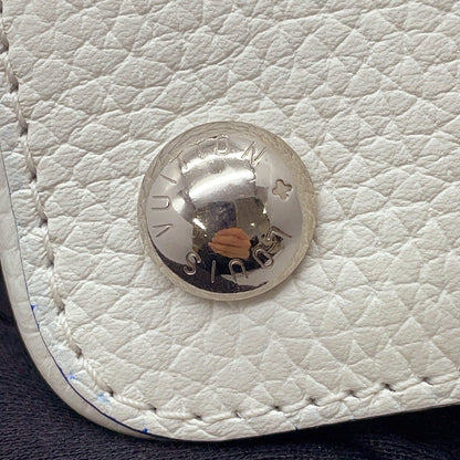 LOUIS VUITTON Capucines BB White/BlueM20828 Taurillon Leather