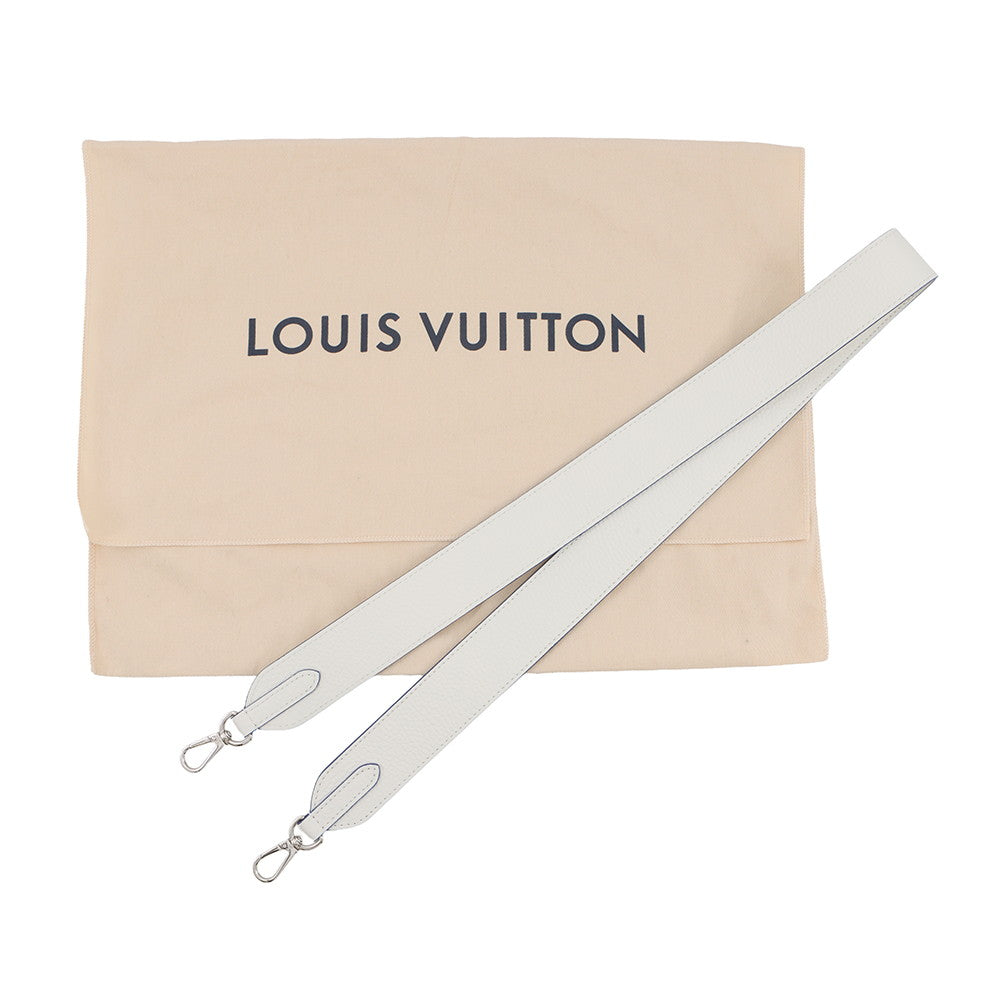 LOUIS VUITTON Capucines BB White/BlueM20828 Taurillon Leather