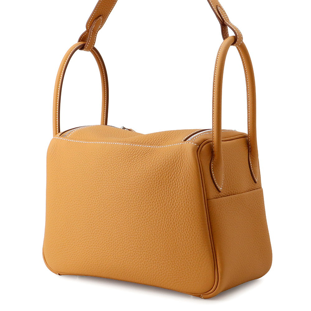 HERMES Lindy Natural Sable Taurillon Clemence Size 26