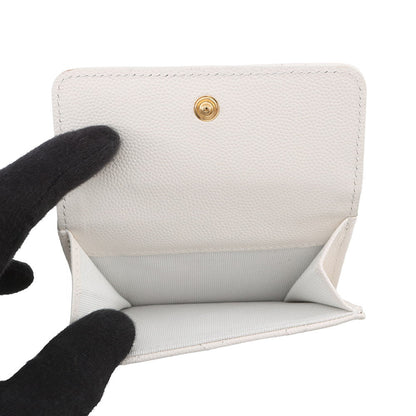 CHANEL Matelasse small wallet WhiteAP4564 Caviar Leather