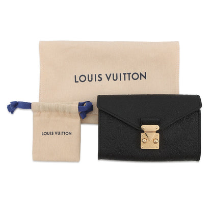 LOUIS VUITTON Belt・Pochette Metis NoirM4717Z Monogram Empreinte Leather