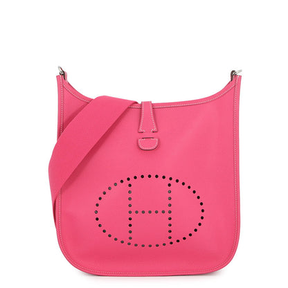HERMES Evelyne3 Rose Tyrien Epsom Size PM