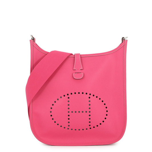 HERMES Evelyne3 Rose Tyrien Epsom Size PM