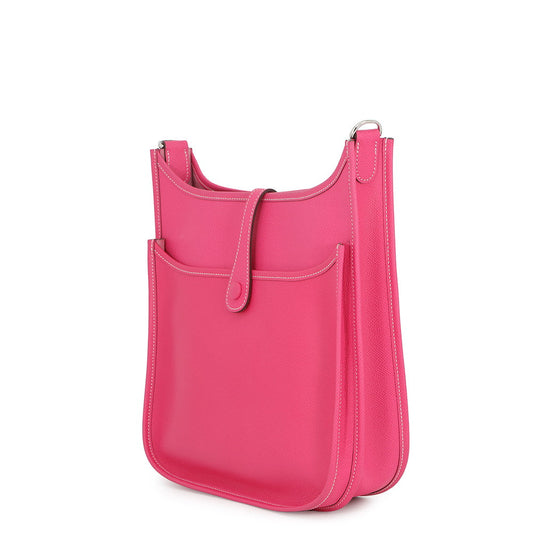 HERMES Evelyne3 Rose Tyrien Epsom Size PM