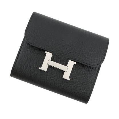 HERMES Constance compact Black Epsom