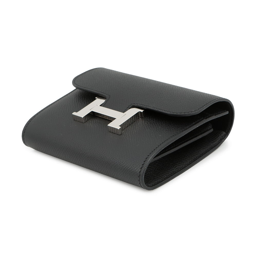 HERMES Constance compact Black Epsom