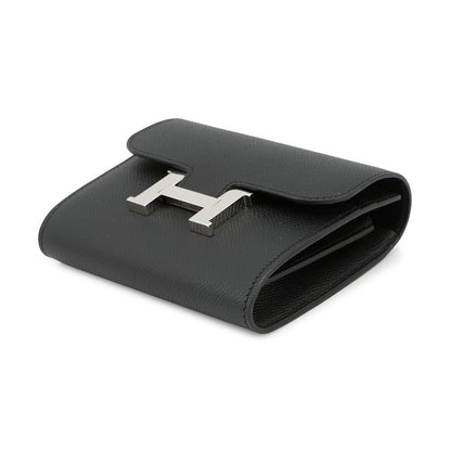 HERMES Constance compact Black Epsom