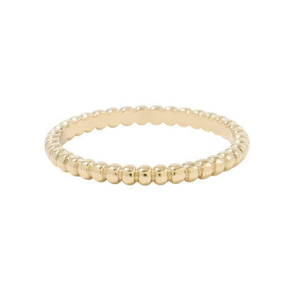 Van Cleef & Arpels Perlée GoldPearl Ring Size Small/57/#17VCARPJMG57/VCARPJMG00 18K Yellow Gold