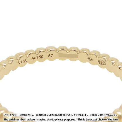 Van Cleef & Arpels Perlée GoldPearl Ring Size Small/57/#17VCARPJMG57/VCARPJMG00 18K Yellow Gold