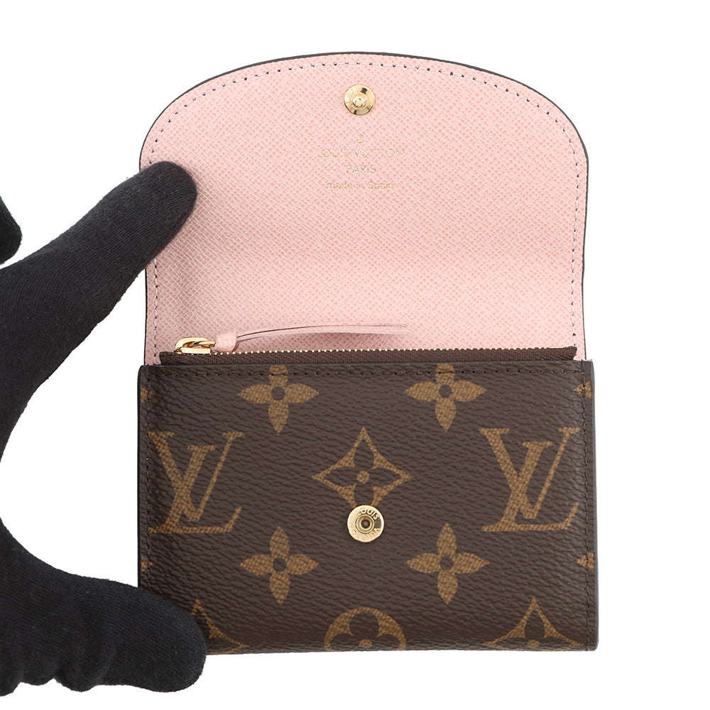 LOUIS VUITTON Rosalie Coin Purse Rose BallerineM62361 Monogram