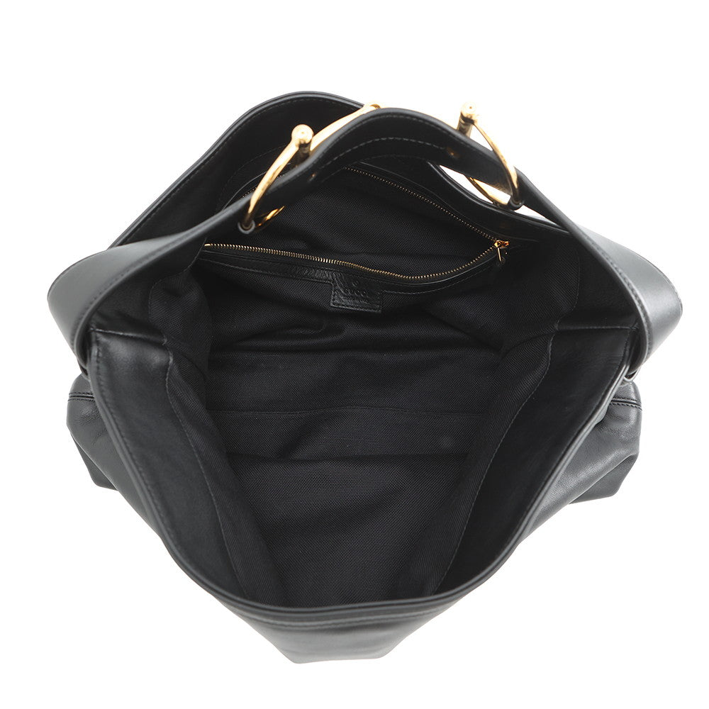 GUCCI Beatrix Tote Bag Black?850926 Leather Size Medium