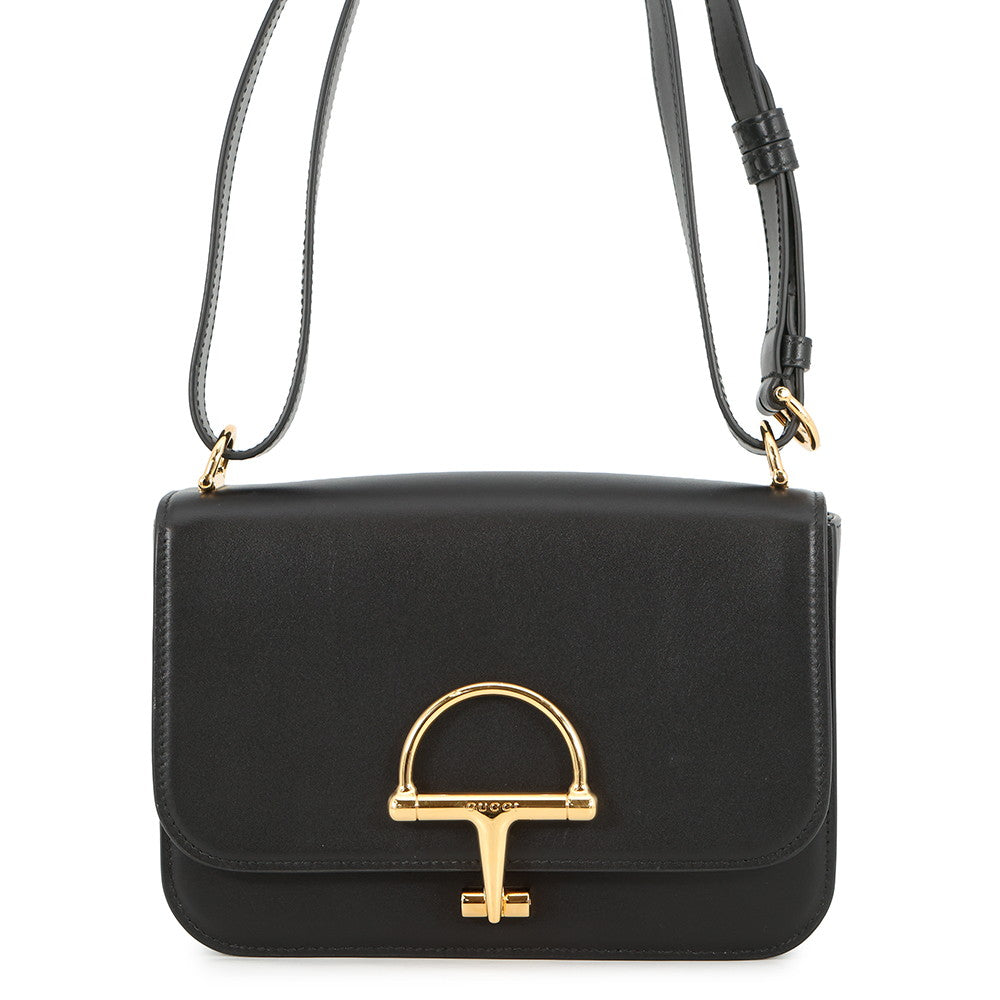 GUCCI Siena Shoulder Bag Black846705 486628 Leather