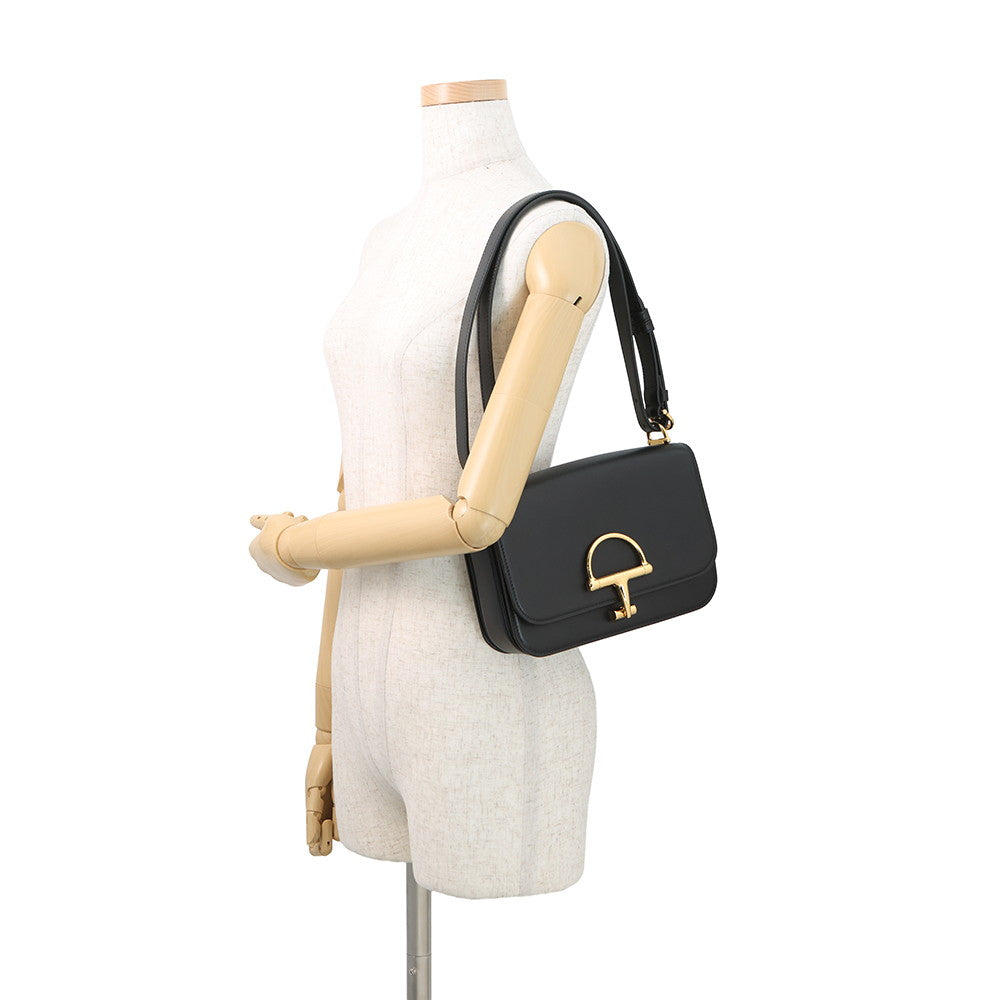 GUCCI Siena Shoulder Bag Black846705 486628 Leather
