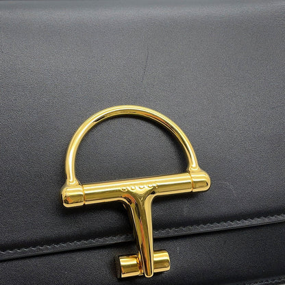 GUCCI Siena Shoulder Bag Black846705 486628 Leather