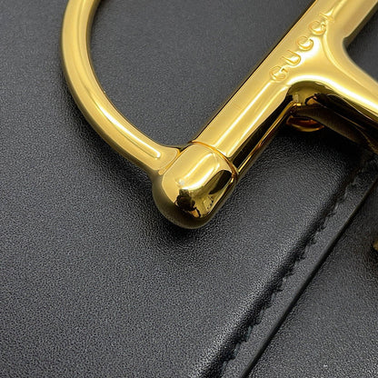 GUCCI Siena Shoulder Bag Black846705 486628 Leather
