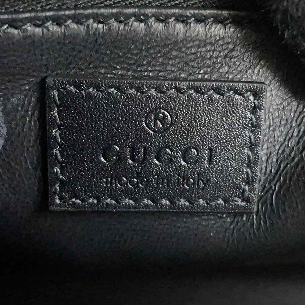 GUCCI Siena Shoulder Bag Black846705 486628 Leather