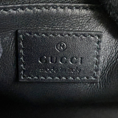 GUCCI Siena Shoulder Bag Black846705 486628 Leather