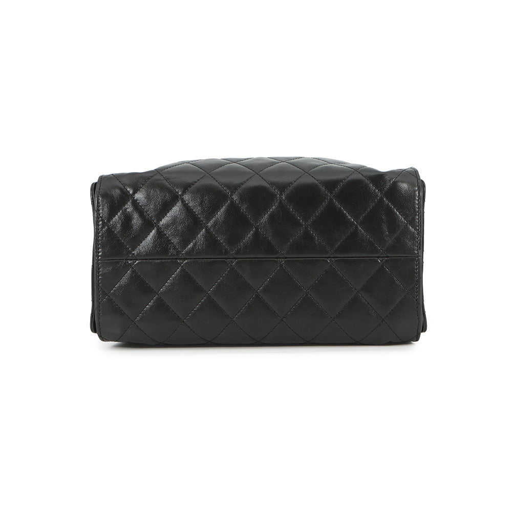 CHANEL CHANEL25 ChainShoulder Bag BlackAS5293 Shiny Crumple Calf Leather Size Small
