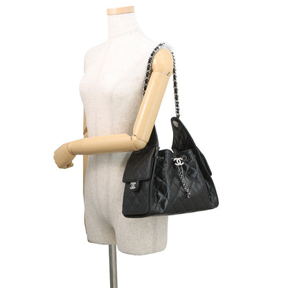CHANEL CHANEL25 ChainShoulder Bag BlackAS5293 Shiny Crumple Calf Leather Size Small