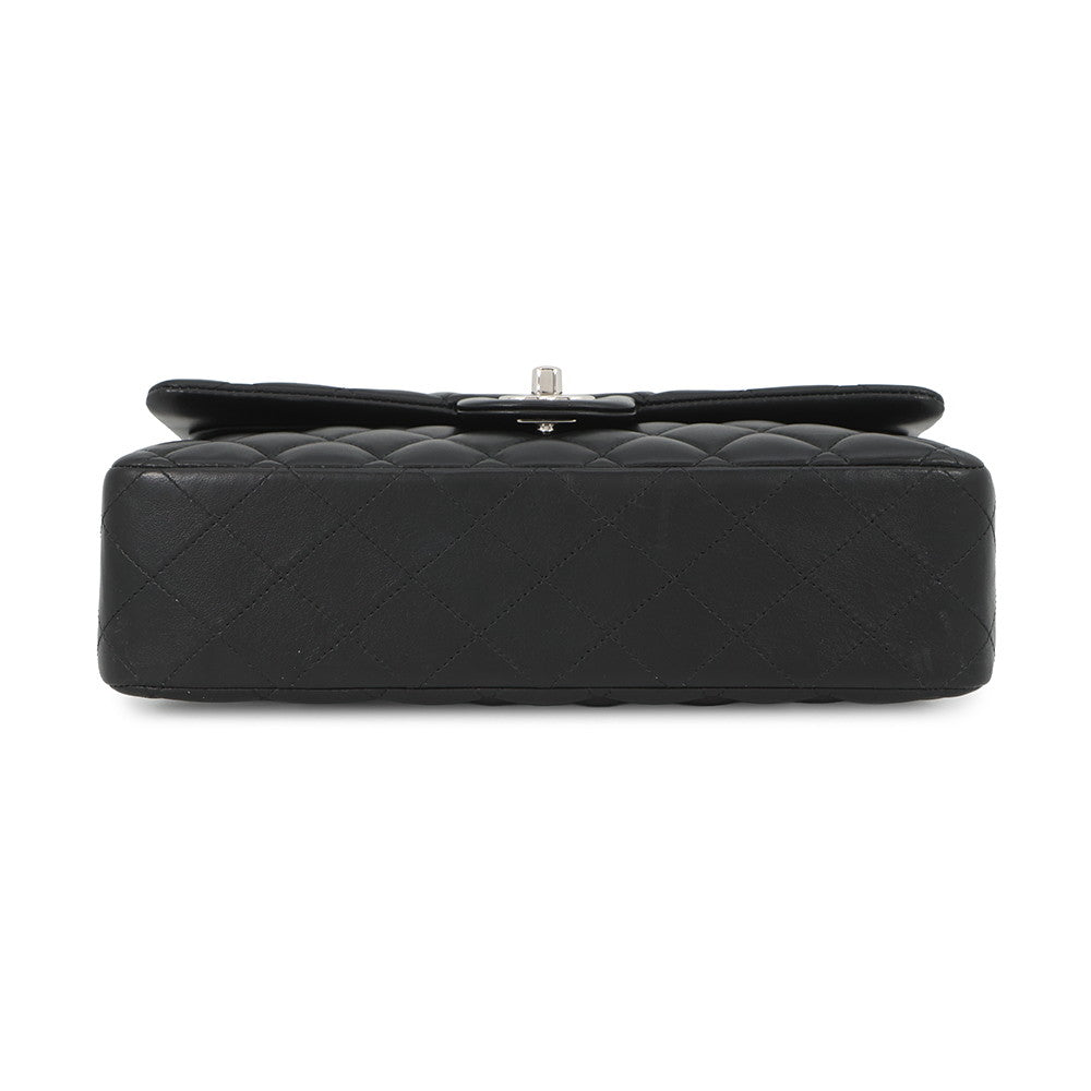CHANEL Matelasse W Flap ChainShoulder Bag BlackA01112 Lambskin Size 25