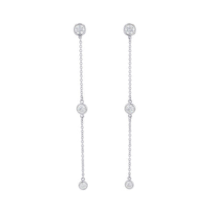 TIFFANY&Co. By the Yard Drop Earrings Pt950