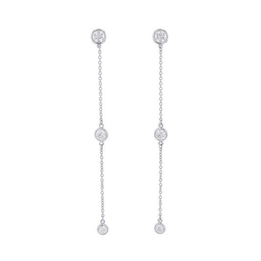 TIFFANY&Co. By the Yard Drop Earrings Pt950