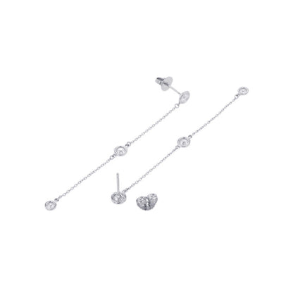 TIFFANY&Co. By the Yard Drop Earrings Pt950