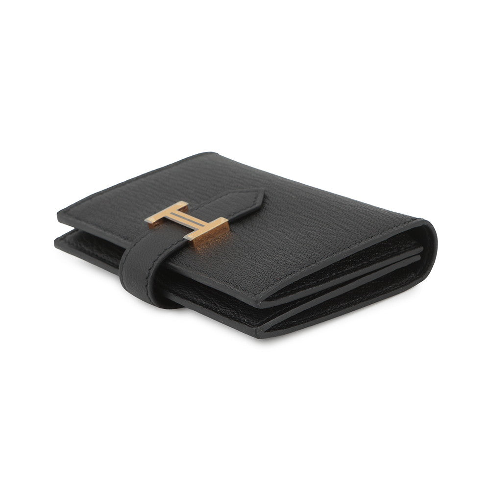 HERMES Bean mini Black Chevre Myzore Goatskin