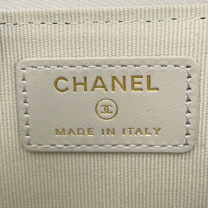 CHANEL Timeless Classics Fragment Case Light GrayAP3179 Caviar Leather