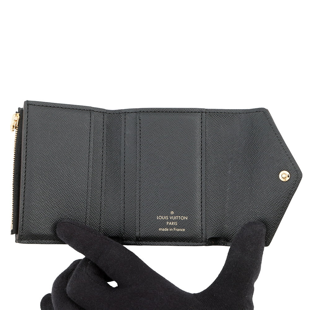 LOUIS VUITTON Portefeuille Zoe NoirM80725 Monogram/Monogram Reverse Canvas