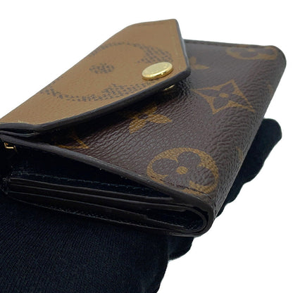 LOUIS VUITTON Portefeuille Zoe NoirM80725 Monogram/Monogram Reverse Canvas