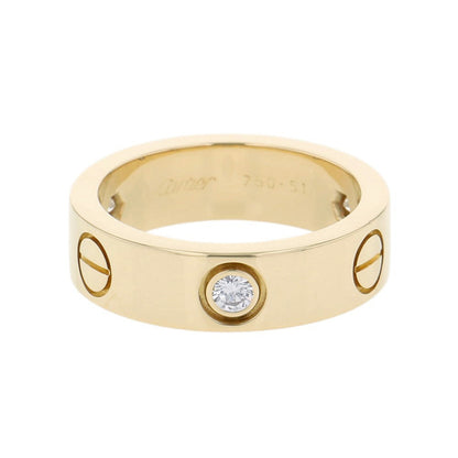 CARTIER Love Ring 3P Diamond Size Classic 51/#11B4032400 18K Yellow Gold