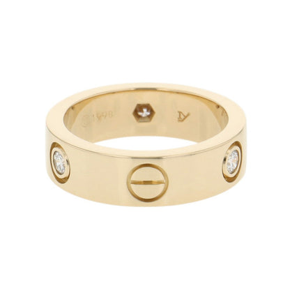 CARTIER Love Ring 3P Diamond Size Classic 51/#11B4032400 18K Yellow Gold