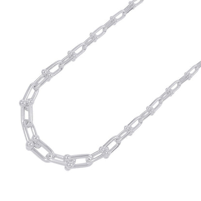 TIFFANY&Co. Hardware Graduated Link Necklace Size 18in60153092 SV925