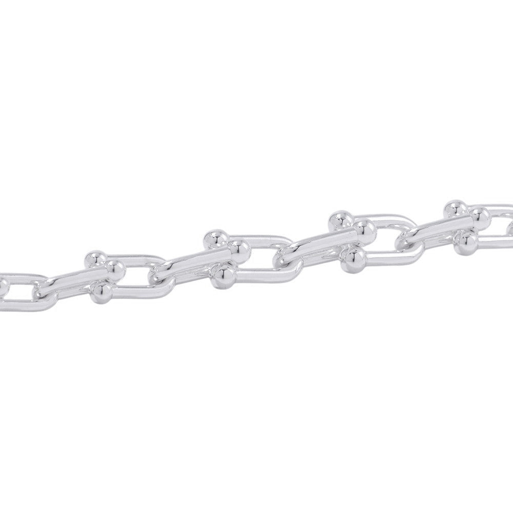 TIFFANY&Co. Hardware Graduated Link Necklace Size 18in60153092 SV925