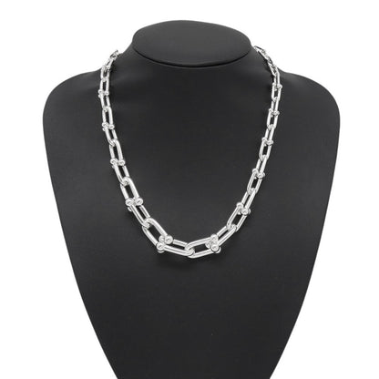 TIFFANY&Co. Hardware Graduated Link Necklace Size 18in60153092 SV925